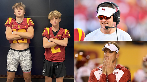 lane-kiffin-lincoln-riley-usc-knox-son-football-camp-cole-leinart-recruiting-trojans