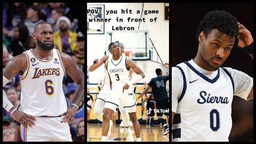 High School Player Taunts LeBron James After Shot Beats Bronny, Sierra Canyon
