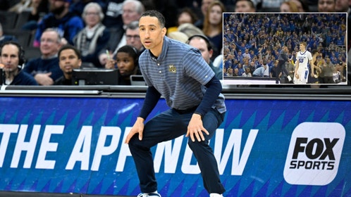 Shaka Smart's Wild Celebration After Marquette Beats Creighton: Video