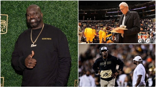 Shaquille O'Neal, Phil Jackson, and Deion Sanders