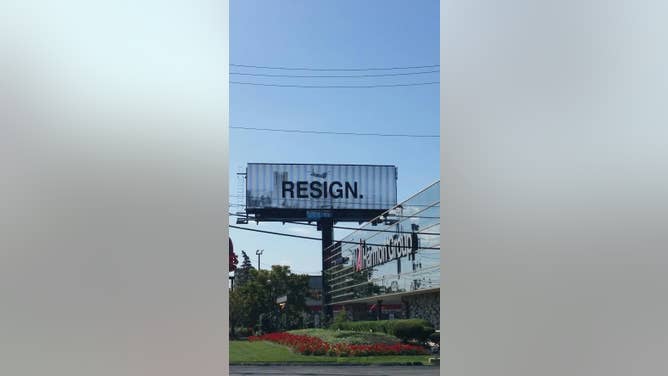 Biden Resign digital billboard Toledo, Ohio