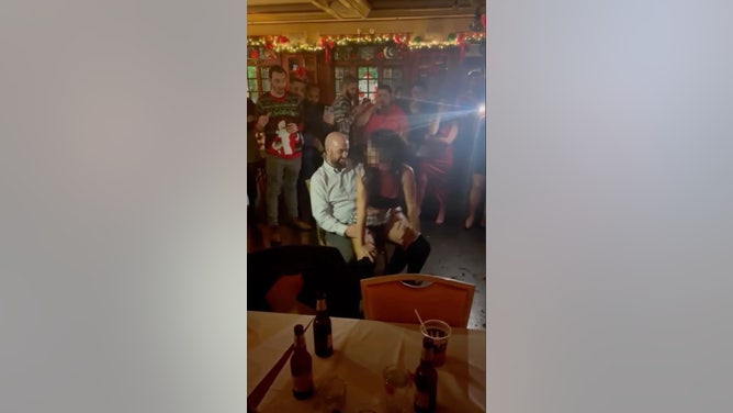 NYPD Christmas Party Lap Dance - 1