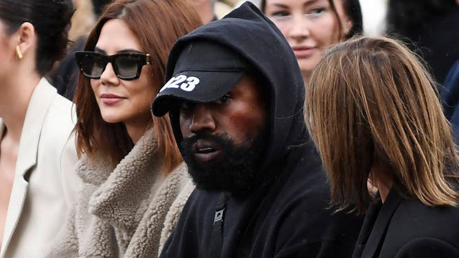 Kanye West at fashion show