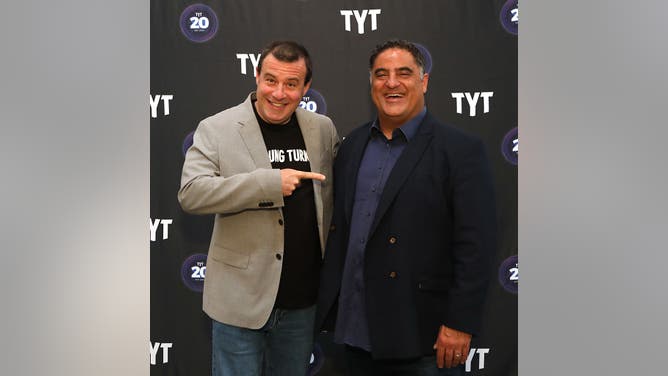 Cenk Uygur, Founder and CEO of TYT and former MSNBC anchor David Shuster attend The Young Turks (TYT) 20th Anniversary Celebration.