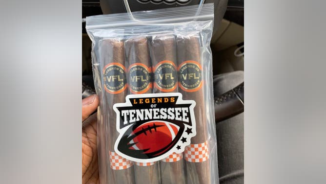 These Habano cigars were packaged special by former Tennessee tailback Jabari Davis for Tennessee Volunteer football players to smoke Saturday evening if they beat Alabama at Neyland Stadium in Knoxville, Tennessee