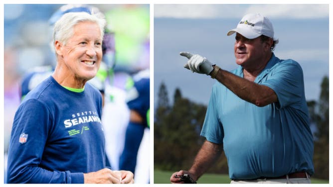 ESPN legend Chris Berman breaks down the passing form of Seattle Seahawks head coach Pete Carroll, who tossed some balls at practice.