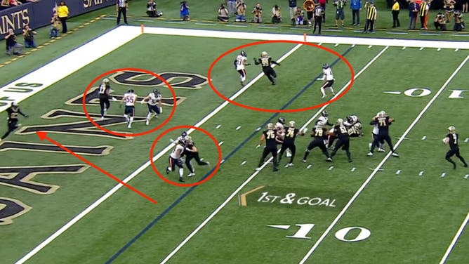 The Chicago Bears defense was very confused on the New Orleans Saints game-winning touchdown.