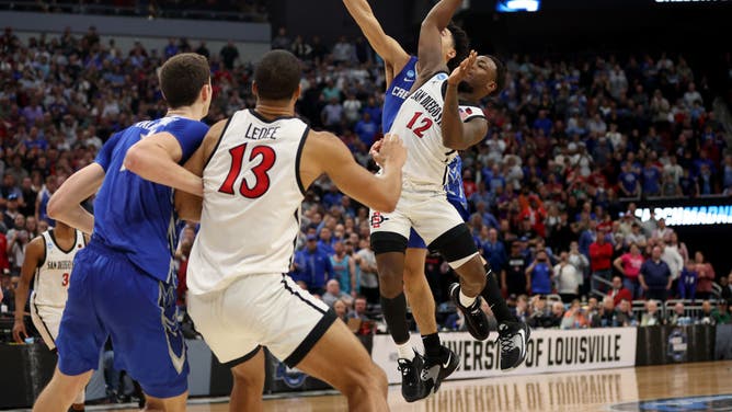 San Diego State fouled by Creighton
