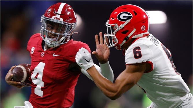 The SEC title game between Georgia and Alabama put up huge TV ratings. What were the ratings? How many people watched? (Credit: Getty Images)