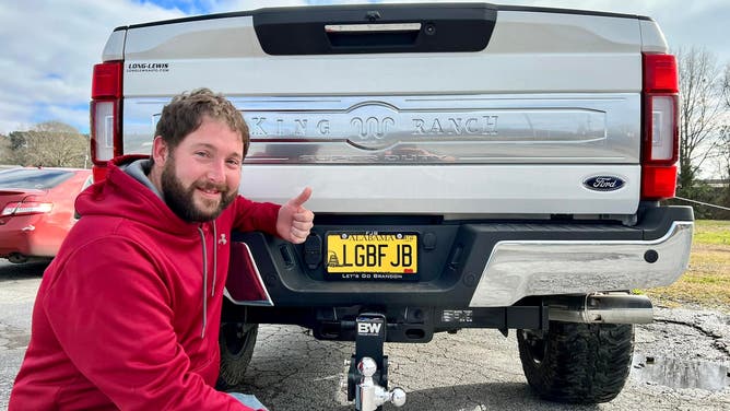 Alabama man FJB license plate