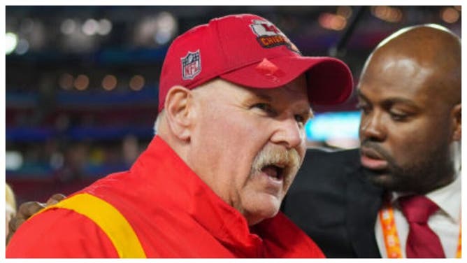 Kansas City Chiefs coach Andy Reid reveals post-Super Bowl pizza order. (Credit: Getty Images)
