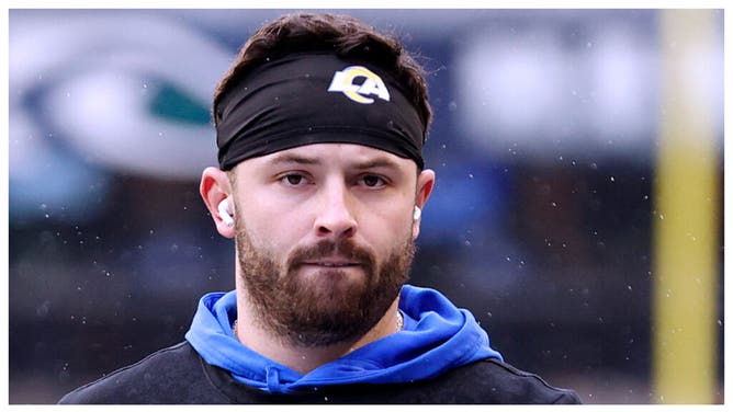 Rams quarterback Baker Mayfield talks future plans. (Credit: Getty Images)