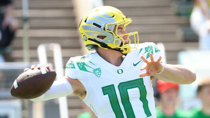 Will Oregon join the Big Ten? (Photo by Abbie Parr/Getty Images)
