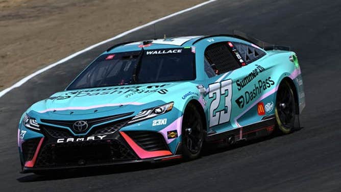 Bubba Wallace drives in Sonoma