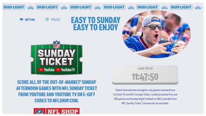 Bud Light worth it for a free NFL Sunday ticket sub?