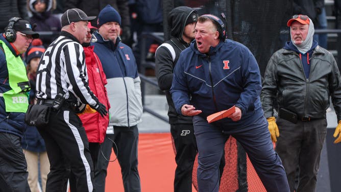 Illinois' Bret Bielema 'Extremely Pissed Off' About Officiating Vs ...