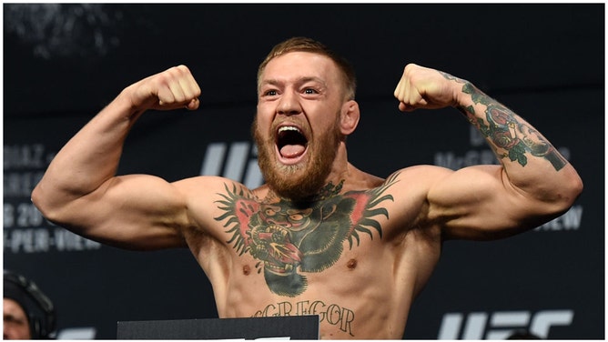 Conor McGregor's security compared to the President. (Credit: Getty Images)