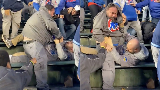 Cubs fan fight video May 3 2022