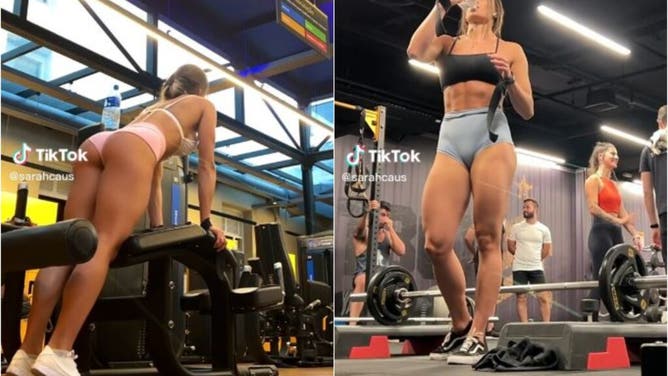 Fitness Influencer Racks Up Millions Of Views Working Out At The Gym With Very Little On