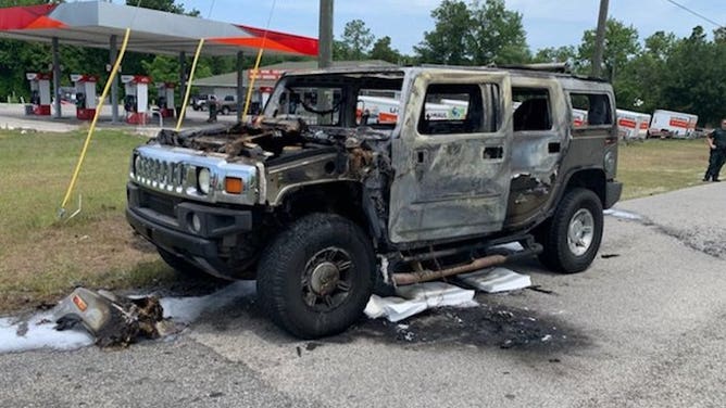 Florida Hummer fire gasoline hoarding
