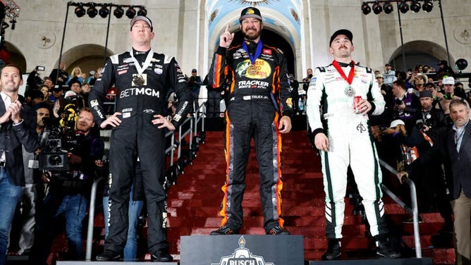 What a podium shot for the NASCAR world.