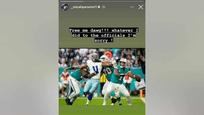 Micah Parsons Lashes Out Against Refs After Loss To Dolphins