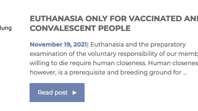 Germany euthanasia vaccinated