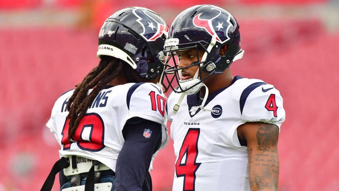 Cleveland Browns quarterback Deshaun Watson wants the team to sign wide receiver DeAndre Hopkins to reunite the pair, who played together for the Houston Texans.