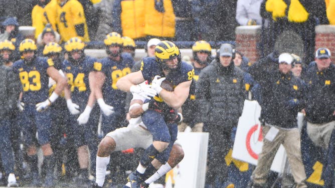 Snow in forecast for Ohio State, Michigan.