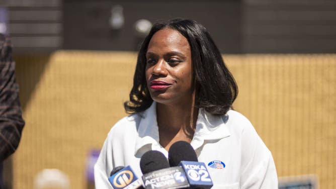 Dem. Rep. Summer Lee (pictured) described Riley Gaines as 