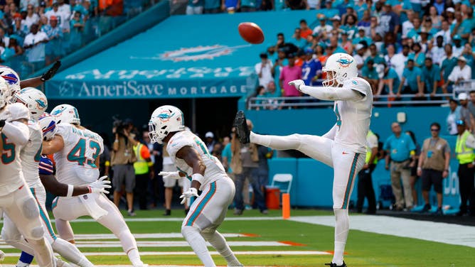 Dolphins WR Trent Sherfield is now famous for the Butt Punt.