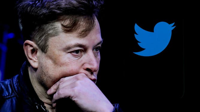 Elon Musk and Twitter Logo