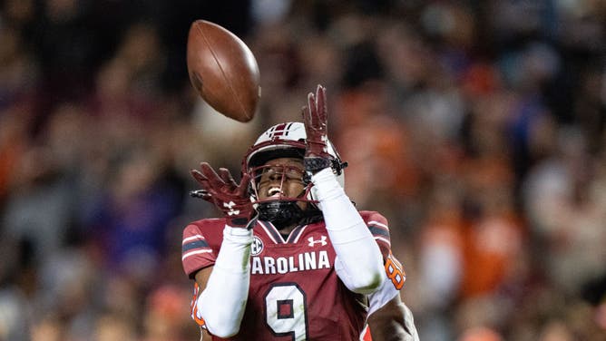 Defensive back Cam Smith #9 of the South Carolina Gamecocks is one of several defensive backs with the chance to be the first DB taken, landing at #14 on OutKick's NFL Draft Big Board.