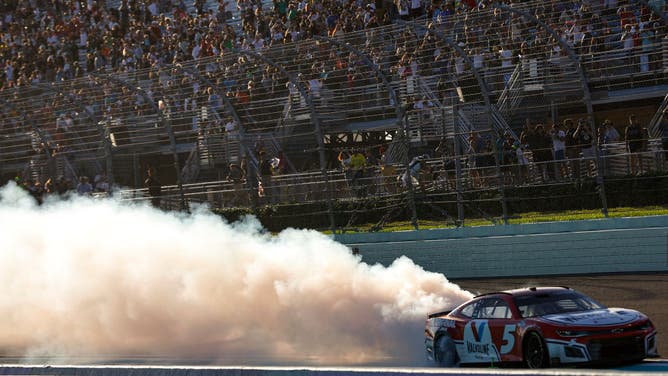 Kyle Larson crushed everyone in Sunday's NASCAR race at Miami.