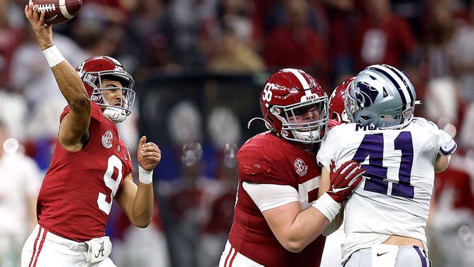 We're taking Alabama QB in our mock draft to go #1 overall in the NFL Draft. But not to the team that currently holds that pick.