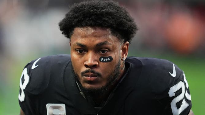 Josh Jacobs of the Las Vegas Raiders led the league in rushing in 2022, but the team has not offered him a long-term contract.