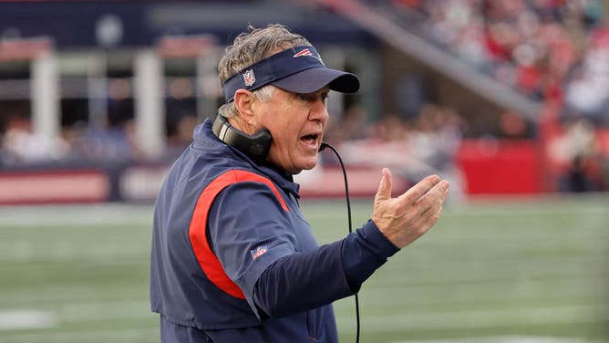 New England Patriots head coach Bill Belichick never stops coaching.