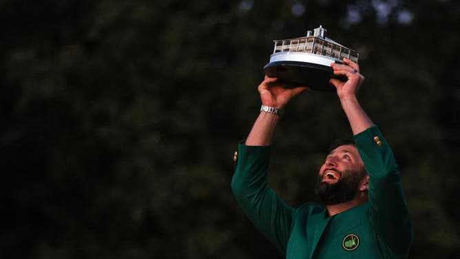 Jon Rahm won the Masters despite a jinx from Zach Ertz who may, or may not, have caused him to double-bogey the first hole of the tournament.