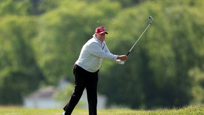 Donald Trump Shanks A Wedge At Trump National: Video