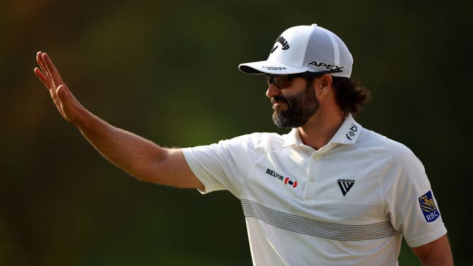 Adam Hadwin didn't quite do enough to win the RBC Canadian Open, but he stuck around to celebrate with countryman Nick Taylor. Then he got leveled by a security guard.