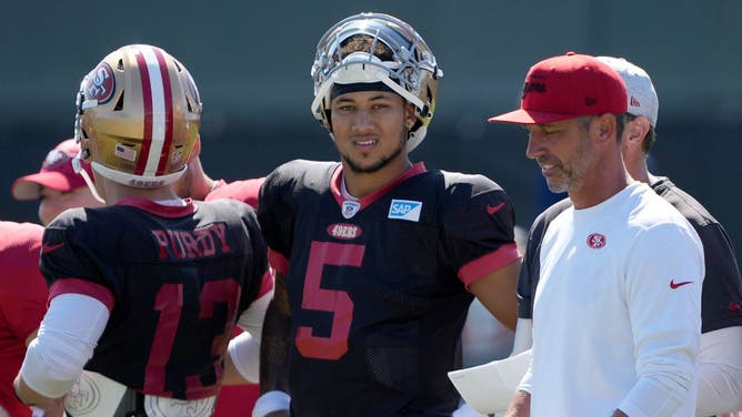 San Francisco 49ers head coach Kyle Shanahan is counting on quarterbacks Trey Lance and Brock Purdy to do enough to carry the team to back-to-back NFC West titles this NFL season.