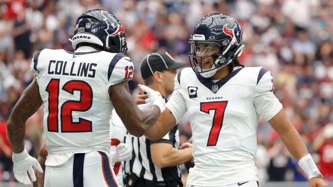 Houston Texans rookie QB CJ Stroud connected with WR Nico Collins for his first career NFL TD against the Indianapolis Colts.