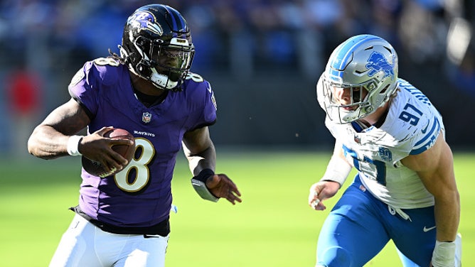Ravens quarterback Lamar Jackson threw 4 TD passes against the Lions.