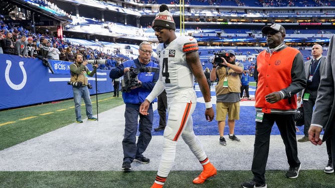 Cleveland Browns quarterback Deshaun Watson will have missed 3 of 4 October games.
