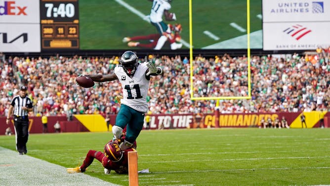 ESPN Analytics pegs A.J. Brown of the Philadelphia Eagles as the best NFL wide receiver so far in 2023.