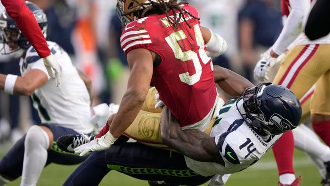 Referees ejected Seattle Seahawks WR D.K. Metcalf for his actions late in the team's loss to the San Francisco 49ers.
