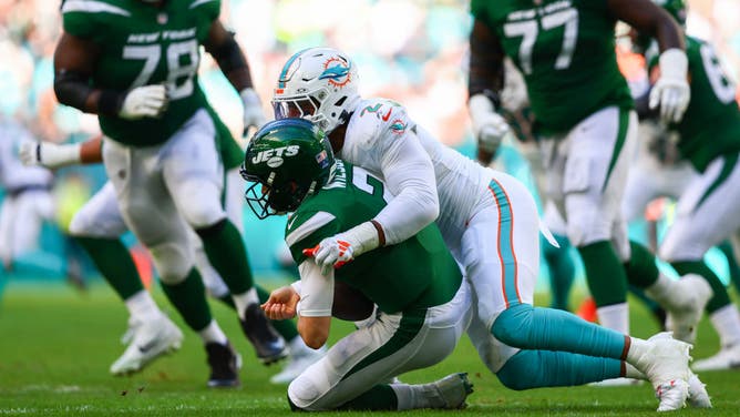 Dolphins demolish Jets quarterback Zach Wilson and they would have done the same to Aaron Rodgers