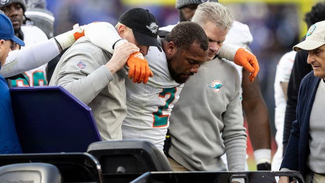 Dolphins edge rusher Bradley Chubb came to the team with knee questions and he's got a knee injury