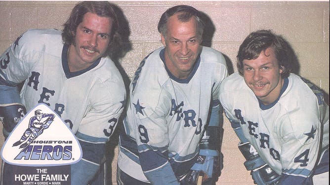 The Howes with the Houston Aeros