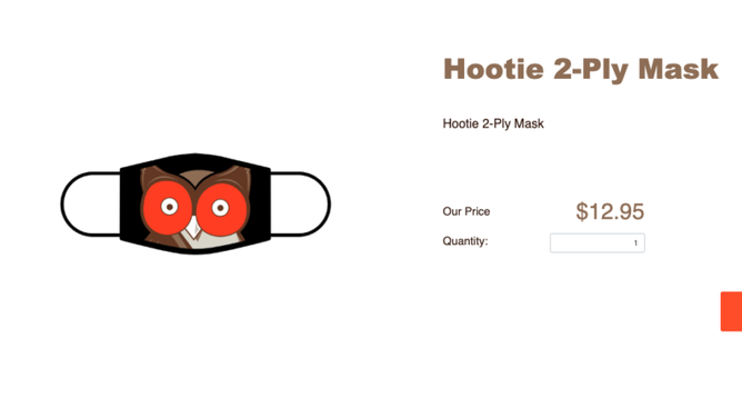 Hooters COVID mask